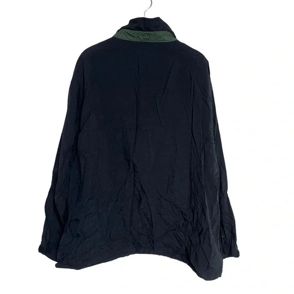 Timberland weather XL black + green nylon pull on wind breaker jacket - Picture 3 of 7